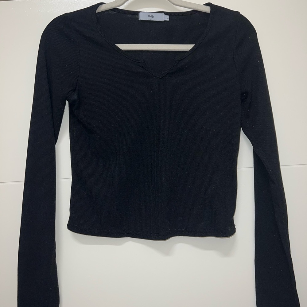 Adika Long Sleeve Crop Top